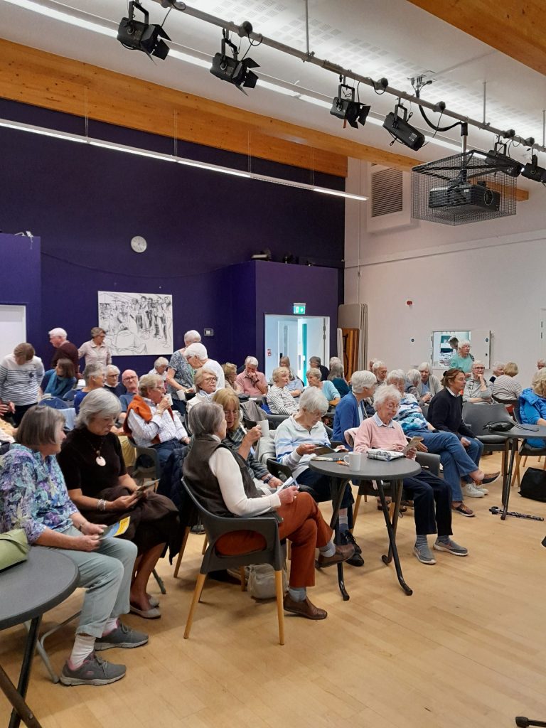 A group gather for a Garden Talk by Phil Broomfield - For webpage The Garden History Detective's Gallery